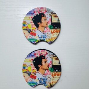 Colorful Car Coasters with Graphic Design